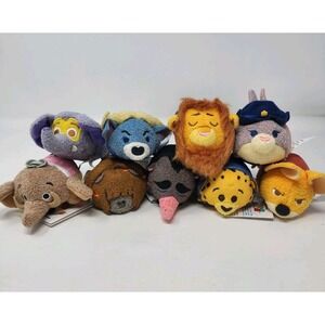 Lot of 9 Disney Zootopia Tsum Tsum  Beanbag Stuffed Animals‎ 6 Have Tags